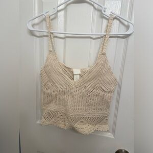 BRAND NEW H&M crochet tank top